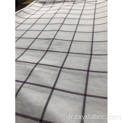 tissu de polyester teint par fil pour le textile à la maison